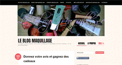 Desktop Screenshot of leblogmaquillage.com