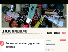 Tablet Screenshot of leblogmaquillage.com